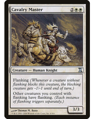 Magic: The Gathering Cavalry Master (006) Moderately Played Foil