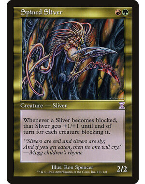 Magic: The Gathering Spined Sliver (101) Lightly Played