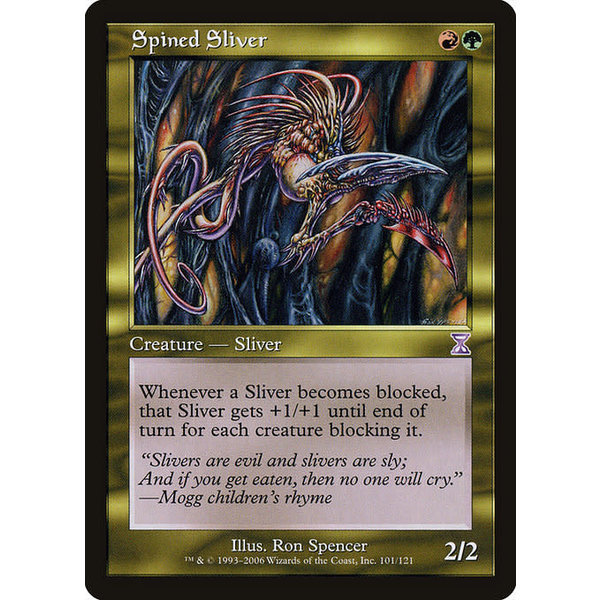 Magic: The Gathering Spined Sliver (101) Lightly Played