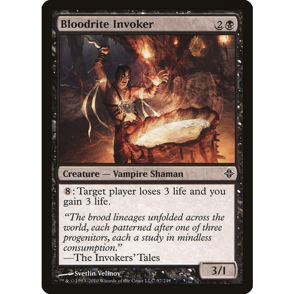 Magic: The Gathering Bloodrite Invoker (097) Moderately Played