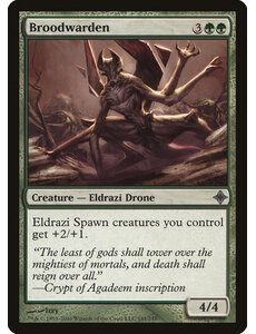 Magic: The Gathering Broodwarden (181) Moderately Played Foil