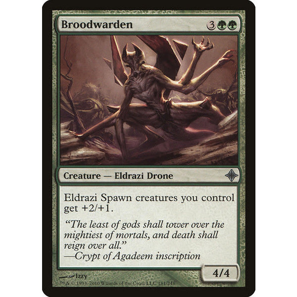 Magic: The Gathering Broodwarden (181) Moderately Played Foil