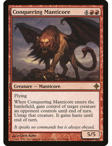 Magic: The Gathering Conquering Manticore (139) Lightly Played Foil
