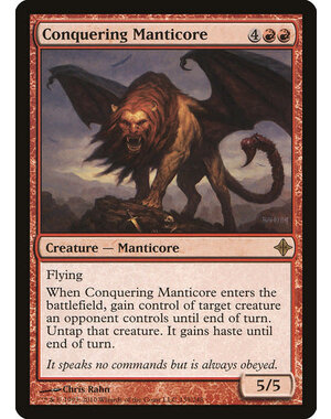 Magic: The Gathering Conquering Manticore (139) Lightly Played Foil