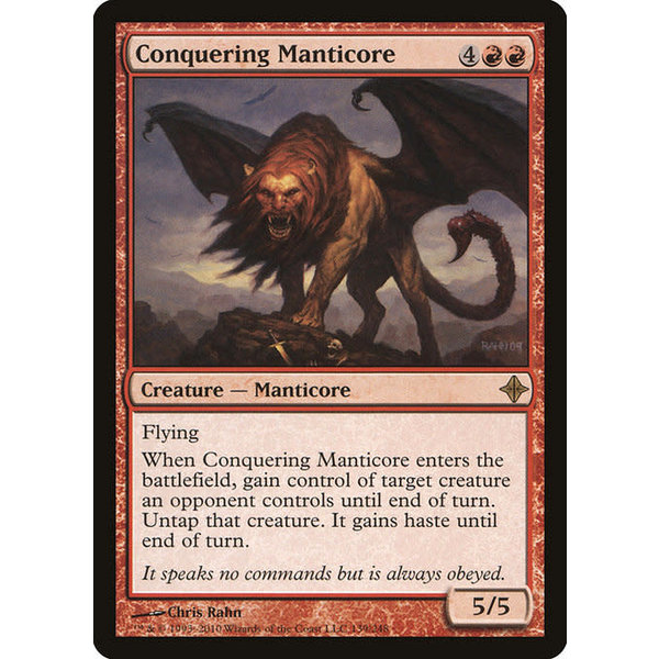Magic: The Gathering Conquering Manticore (139) Lightly Played Foil