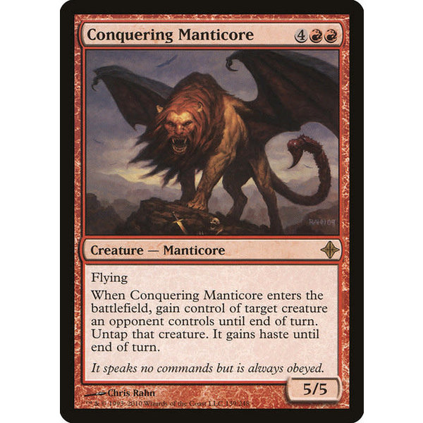 Magic: The Gathering Conquering Manticore (139) Moderately Played