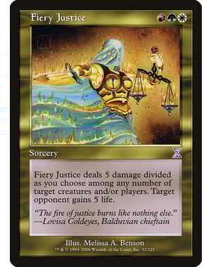 Magic: The Gathering Fiery Justice (092) Lightly Played