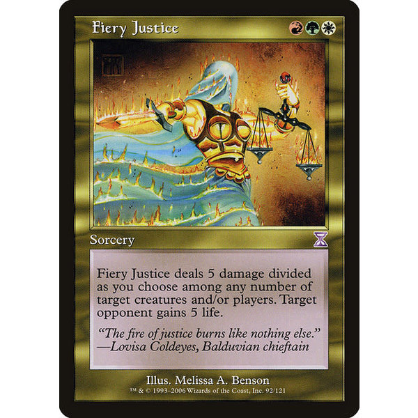 Magic: The Gathering Fiery Justice (092) Lightly Played