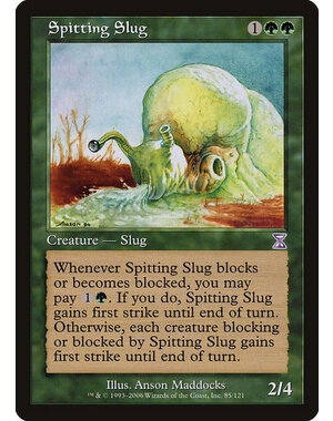Magic: The Gathering Spitting Slug (085) Moderately Played