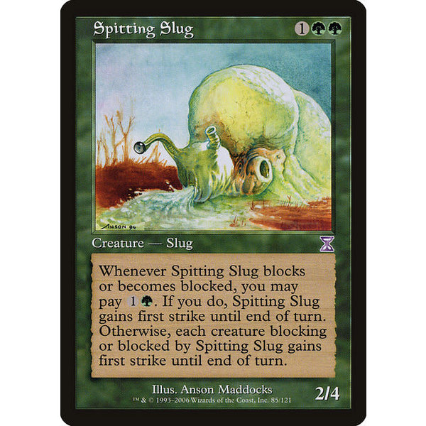 Magic: The Gathering Spitting Slug (085) Moderately Played