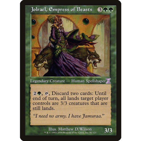 Magic: The Gathering Jolrael, Empress of Beasts (081) Lightly Played
