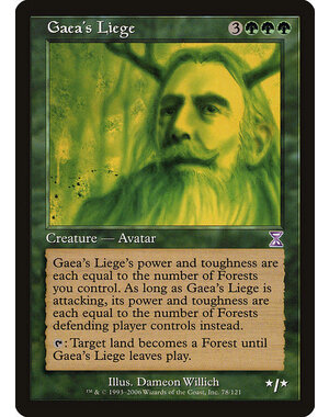 Magic: The Gathering Gaea's Liege (078) Lightly Played