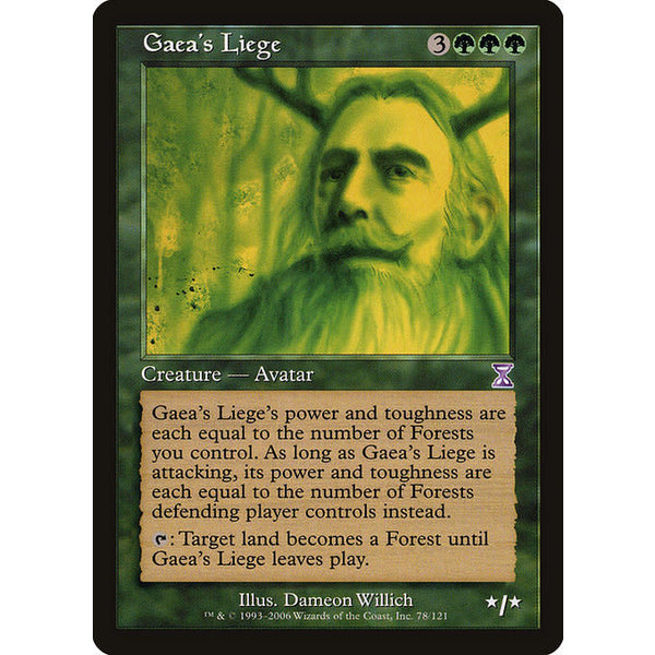 Magic: The Gathering Gaea's Liege (078) Lightly Played