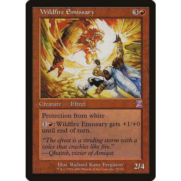 Magic: The Gathering Wildfire Emissary (072) Lightly Played