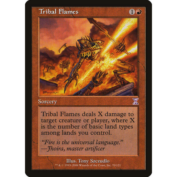 Magic: The Gathering Tribal Flames (070) Lightly Played