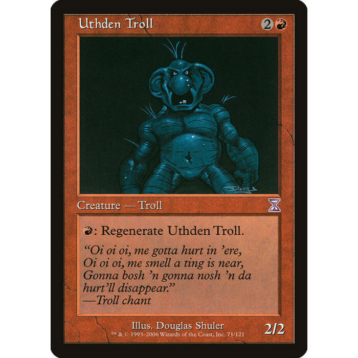 Magic: The Gathering Uthden Troll (071) Lightly Played