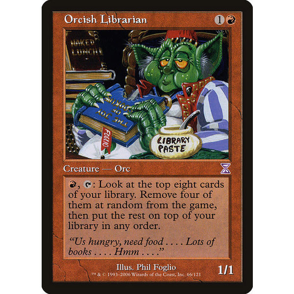 Magic: The Gathering Orcish Librarian (066) Lightly Played