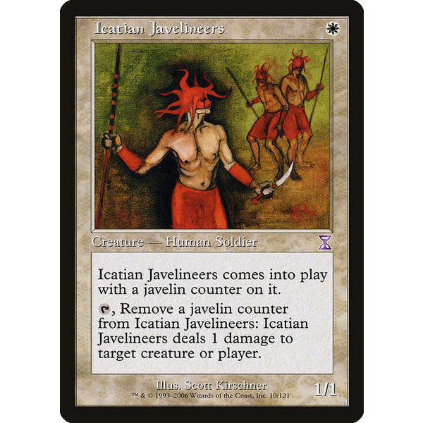 Magic: The Gathering Icatian Javelineers (010) Moderately Played
