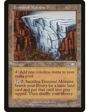 Magic: The Gathering Terminal Moraine (142) Moderately Played Foil