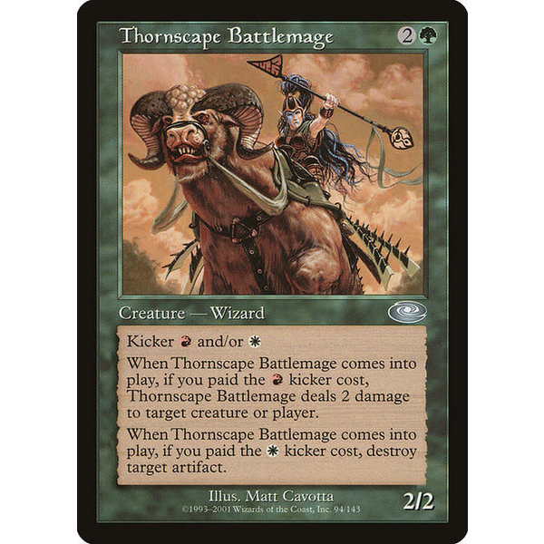 Magic: The Gathering Thornscape Battlemage (094) Moderately Played Foil