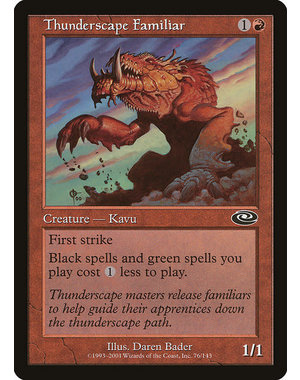 Magic: The Gathering Thunderscape Familiar (076) Heavily Played Foil
