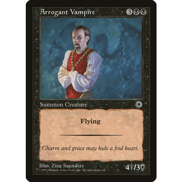 Magic: The Gathering Arrogant Vampire (079) Lightly Played