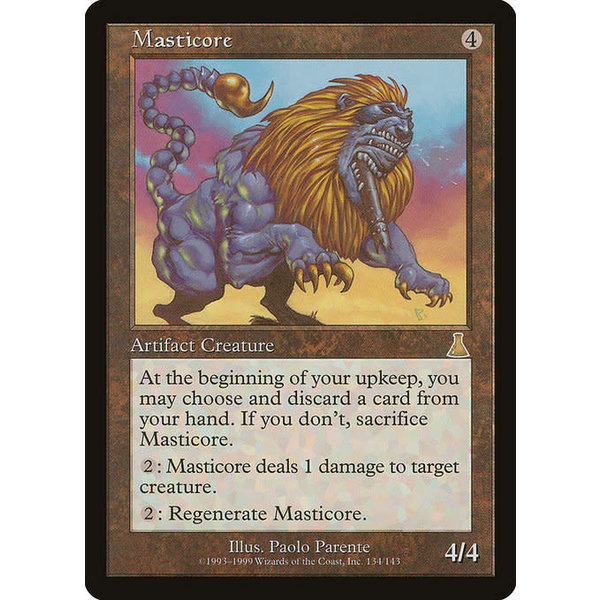 Magic: The Gathering Masticore (134) Moderately Played
