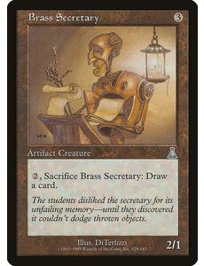 Magic: The Gathering Brass Secretary (128) Moderately Played