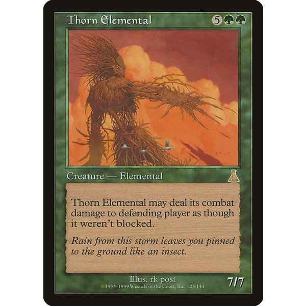 Magic: The Gathering Thorn Elemental (123) Heavily Played