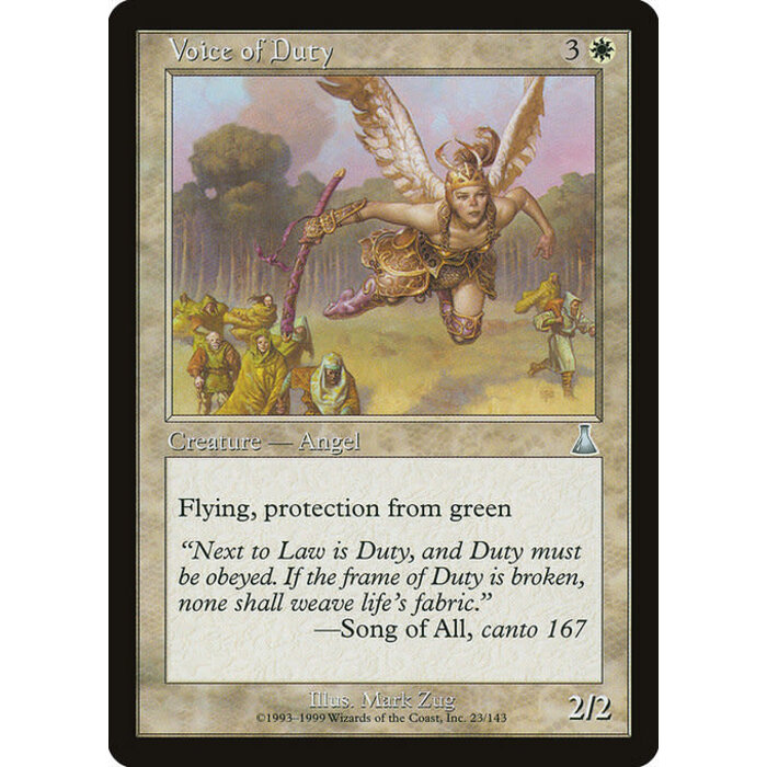 Magic: The Gathering Voice of Duty (023) Lightly Played