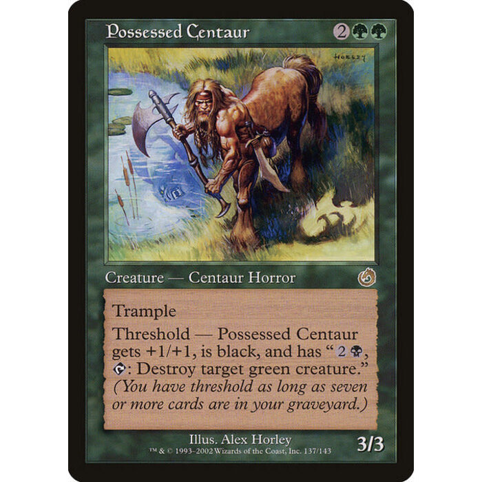 Magic: The Gathering Possessed Centaur (137) Lightly Played