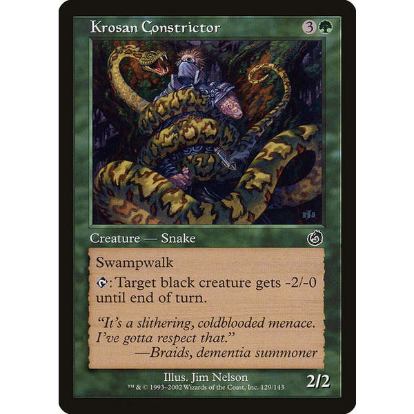Magic: The Gathering Krosan Constrictor (129) Lightly Played