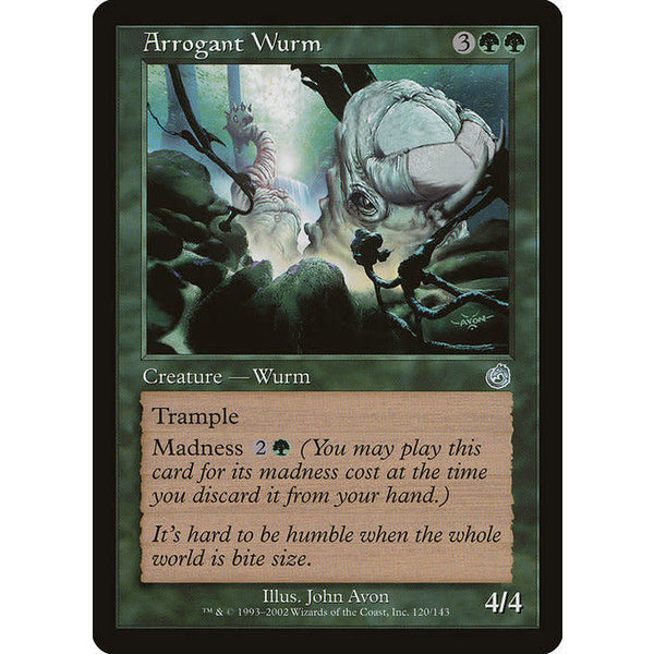 Magic: The Gathering Arrogant Wurm (120) Moderately Played