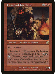 Magic: The Gathering Possessed Barbarian (111) Lightly Played