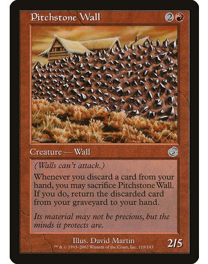 Magic: The Gathering Pitchstone Wall (110) Lightly Played