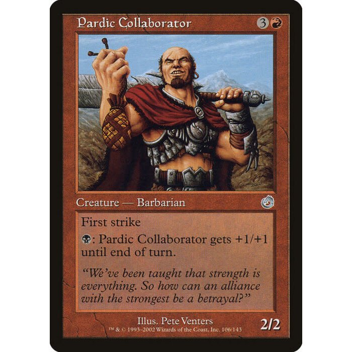Magic: The Gathering Pardic Collaborator (106) Moderately Played