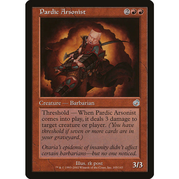 Magic: The Gathering Pardic Arsonist (105) Moderately Played