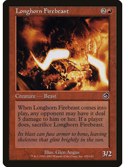 Magic: The Gathering Longhorn Firebeast (103) Lightly Played