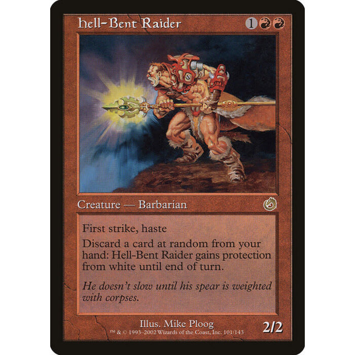 Magic: The Gathering Hell-Bent Raider (101) Lightly Played