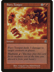 Magic: The Gathering Fiery Temper (097) Lightly Played