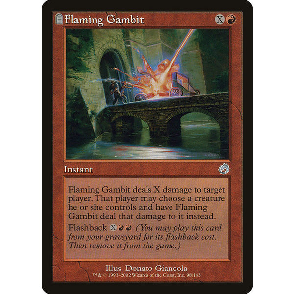 Magic: The Gathering Flaming Gambit (098) Lightly Played