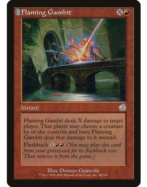 Magic: The Gathering Flaming Gambit (098) Moderately Played