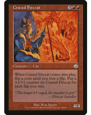 Magic: The Gathering Crazed Firecat (094) Lightly Played