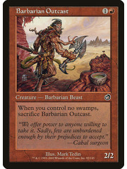 Magic: The Gathering Barbarian Outcast (092) Lightly Played