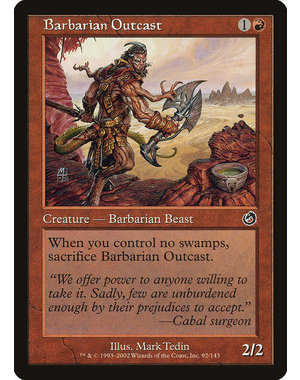 Magic: The Gathering Barbarian Outcast (092) Lightly Played