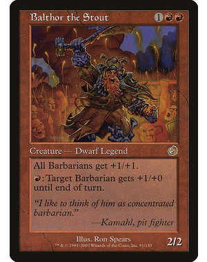 Magic: The Gathering Balthor the Stout (091) Lightly Played