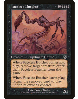 Magic: The Gathering Faceless Butcher (060) Moderately Played