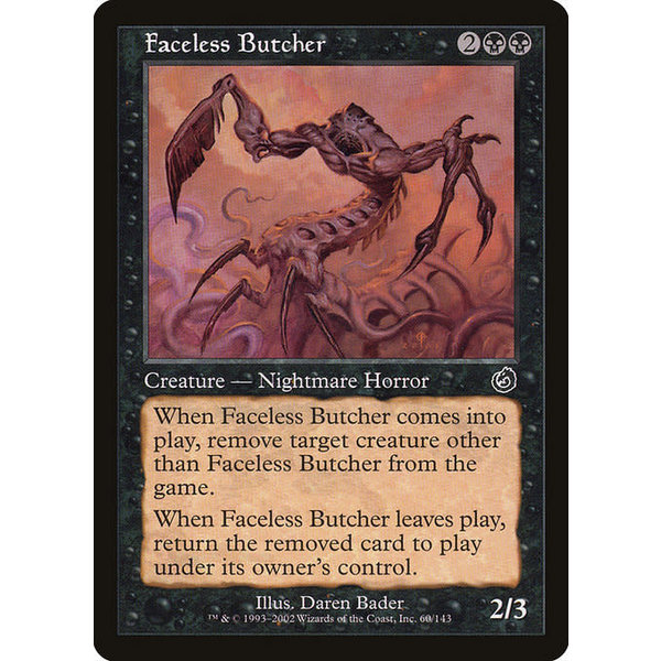 Magic: The Gathering Faceless Butcher (060) Moderately Played