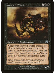 Magic: The Gathering Carrion Wurm (055) Lightly Played
