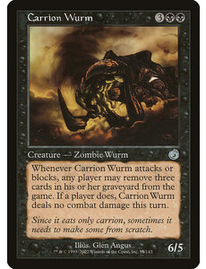 Magic: The Gathering Carrion Wurm (055) Moderately Played